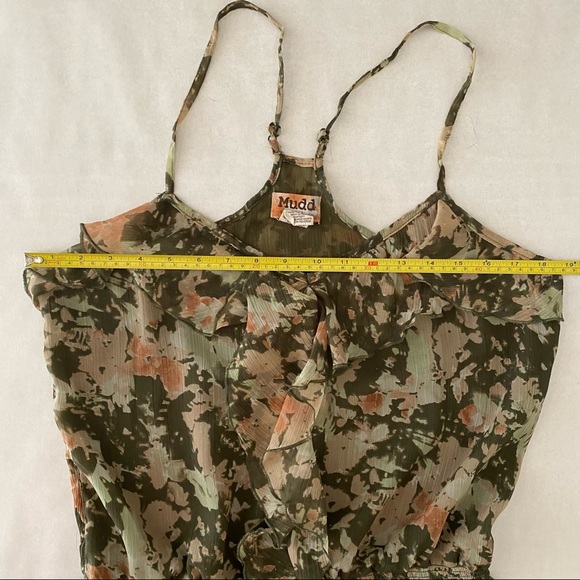 Mudd Floral Ruffle Chiffon Tank - Picture 6 of 11